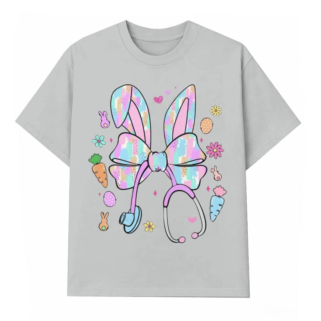 Easter Bunny Nurse Coquette T-shirt – Easter Gift for Nurses