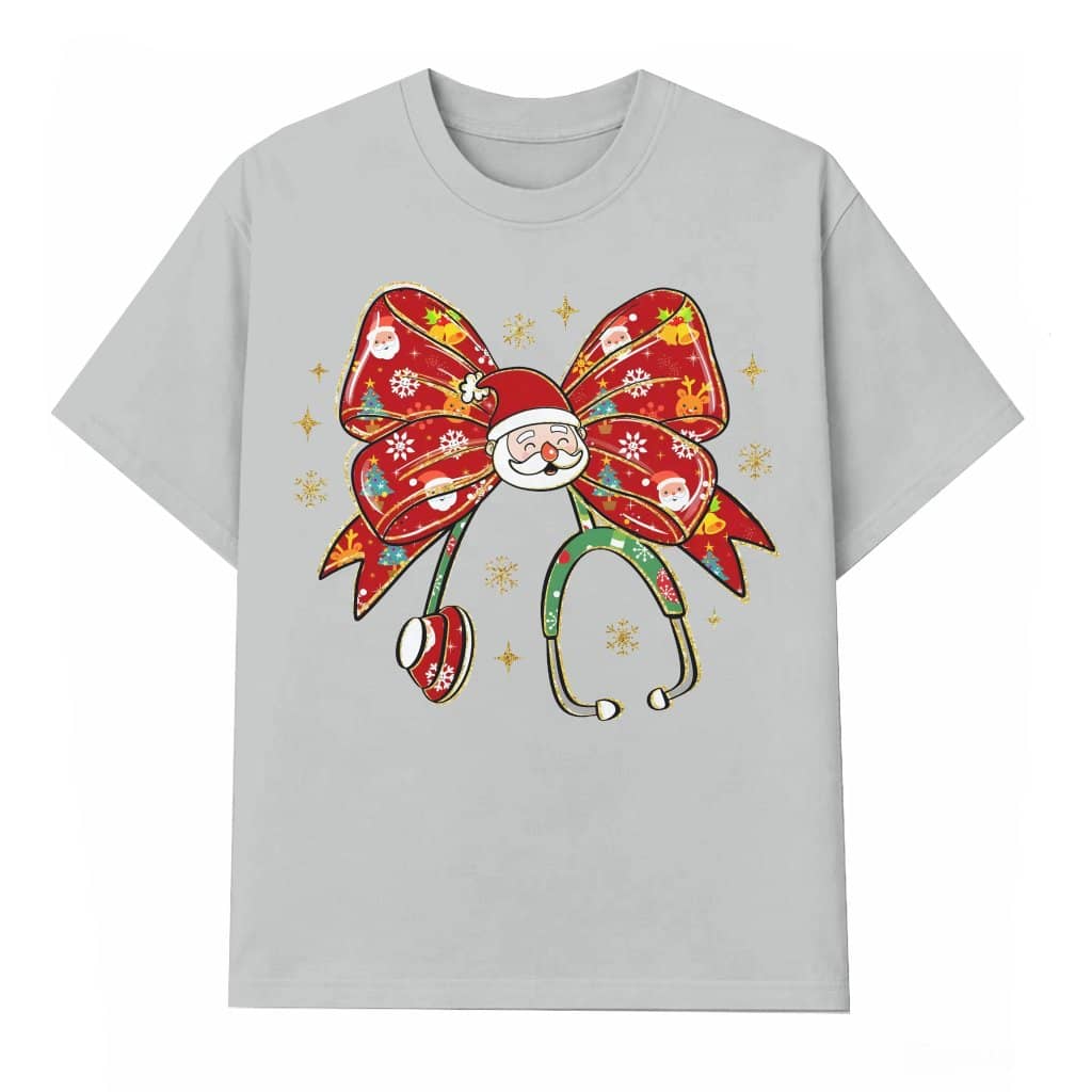 Nurse Stethoscope T-shirt – Christmas Gift for Nurse Coquette Preppy