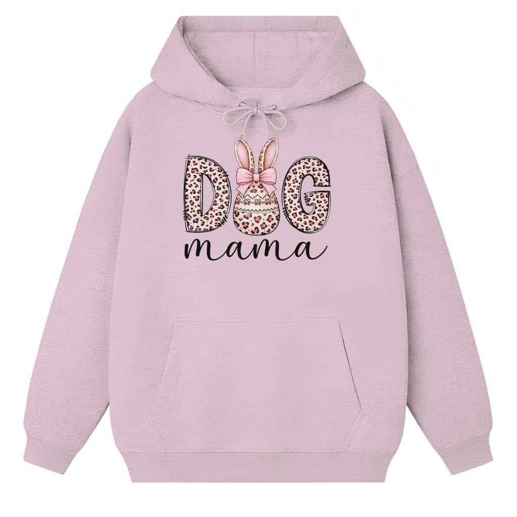 Leopard Bunny Dog Mom Hoodie – Gift for Dog Mom Leopard Graphic