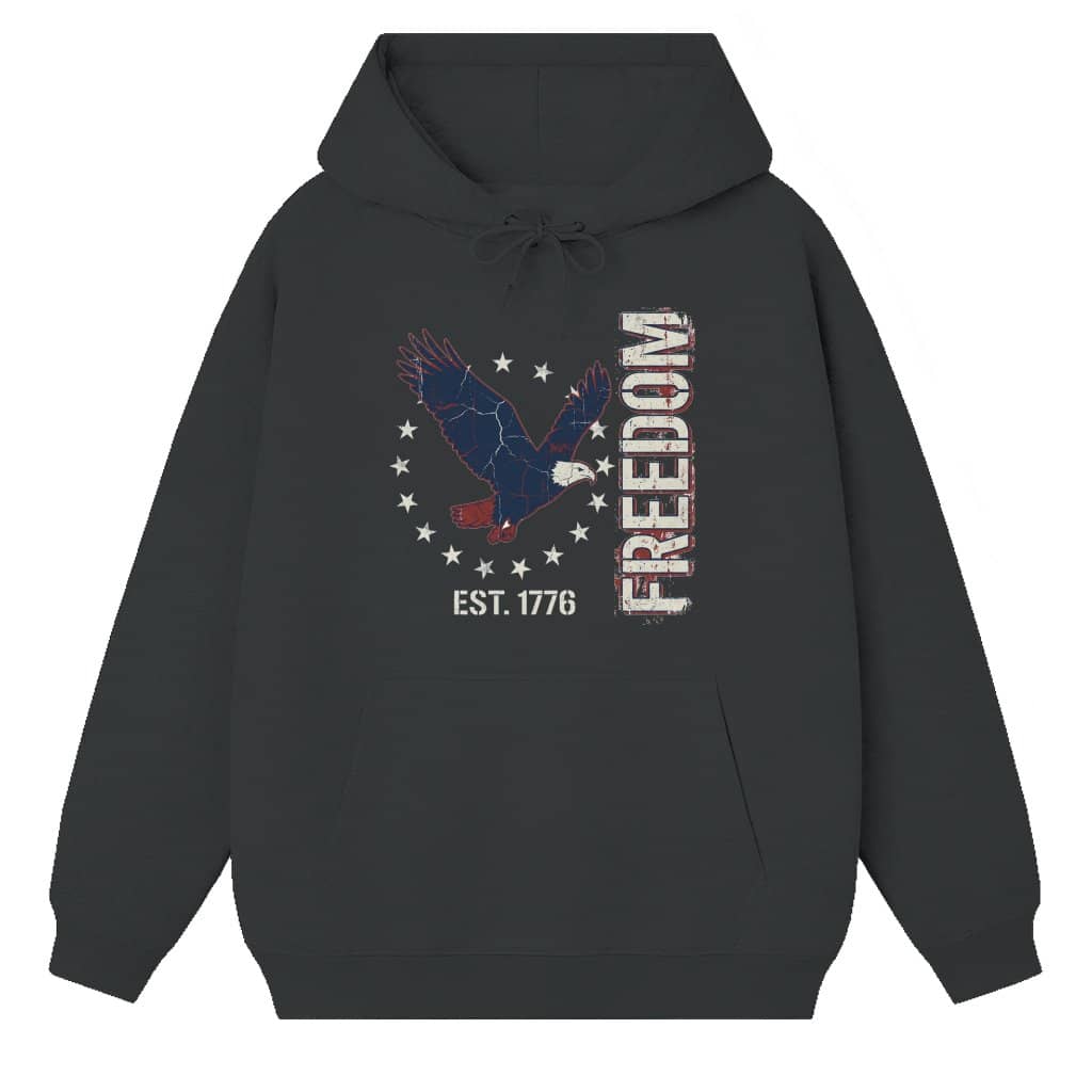 Freedom Eagle Hoodie – Patriotic 250th Anniversary Gift for Him & Her American Flag