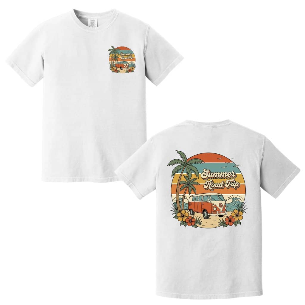 Retro Road Trip Comfort Colors Shirt - Summer Vacation 2026 Gift for women