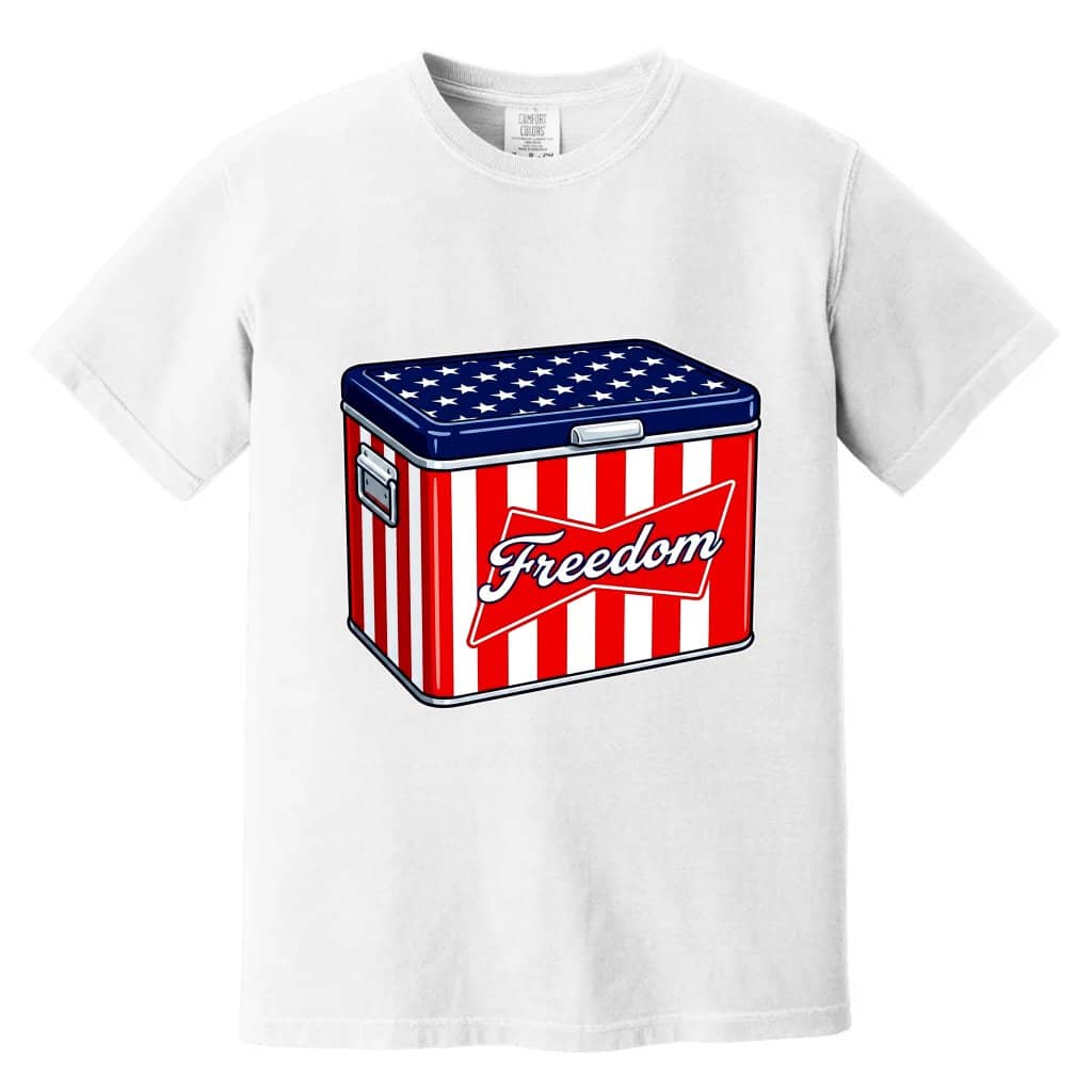 Freedom American Beers Comfort Colors Shirt - Cool America 4th of July Gift for Beer Lovers