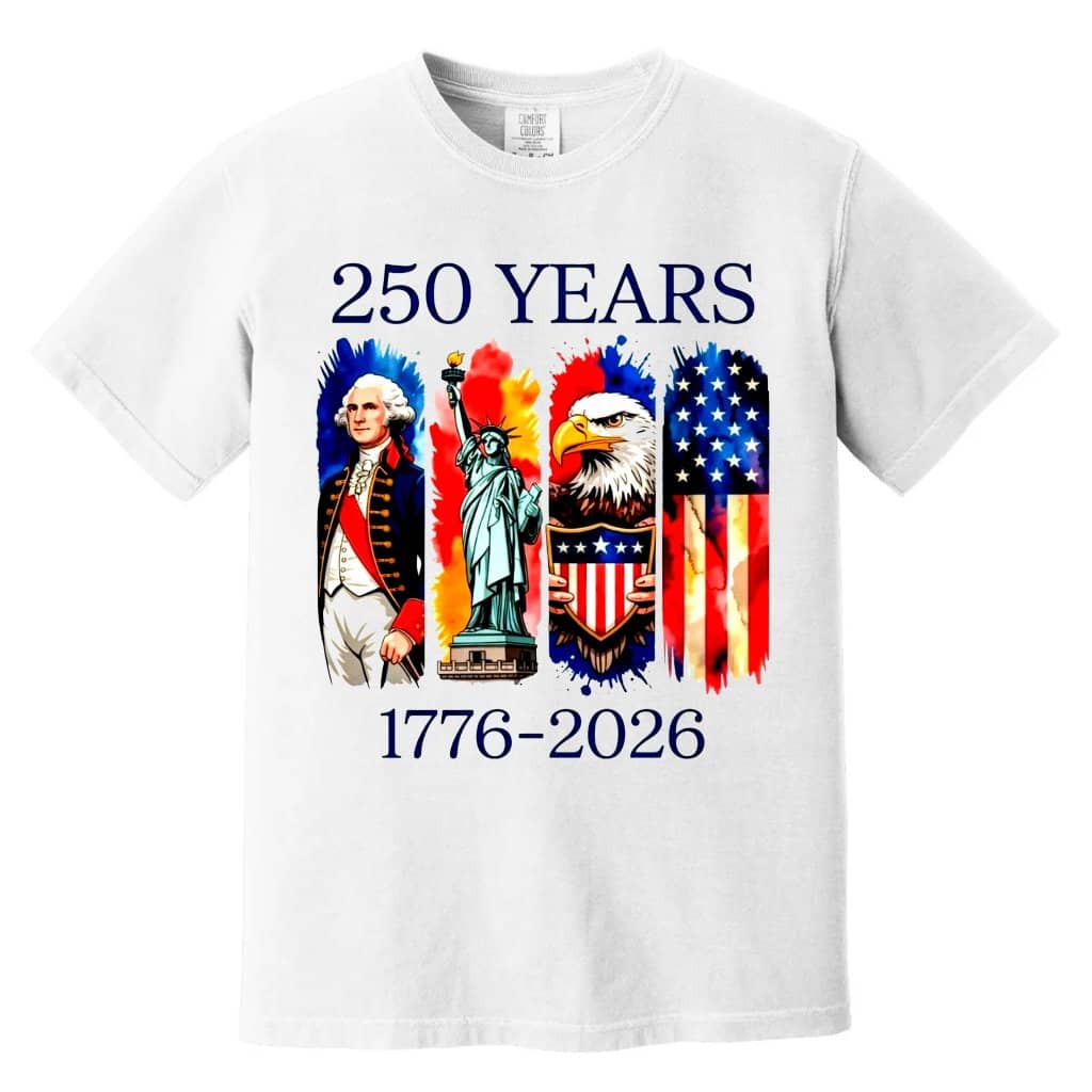 Comfort Colors 1776 - 2026 American Heritage 250 Years of Freedom Shirt - Independence Day Gift for men & women