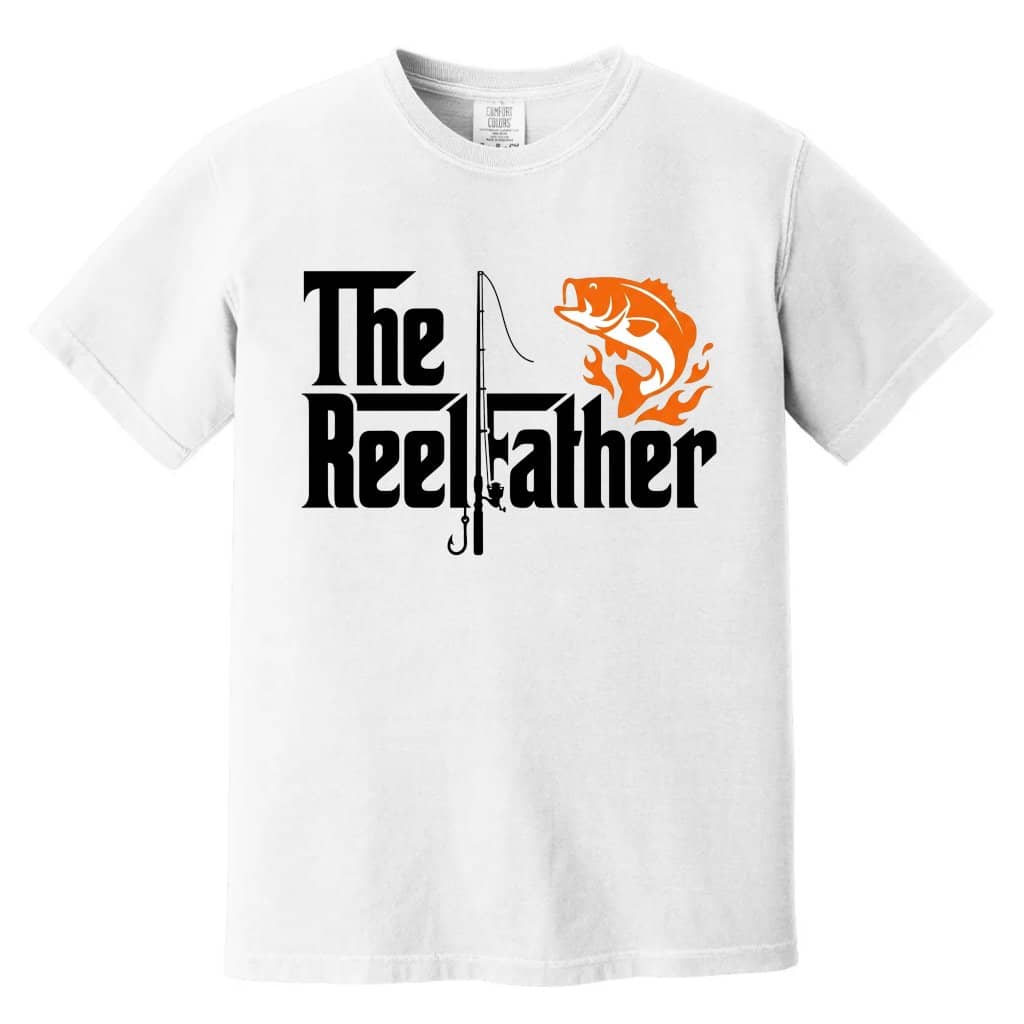 Comfort Colors The Reel Father Shirt - Fishing Dad Shirt - Perfect Gift for Father's Day