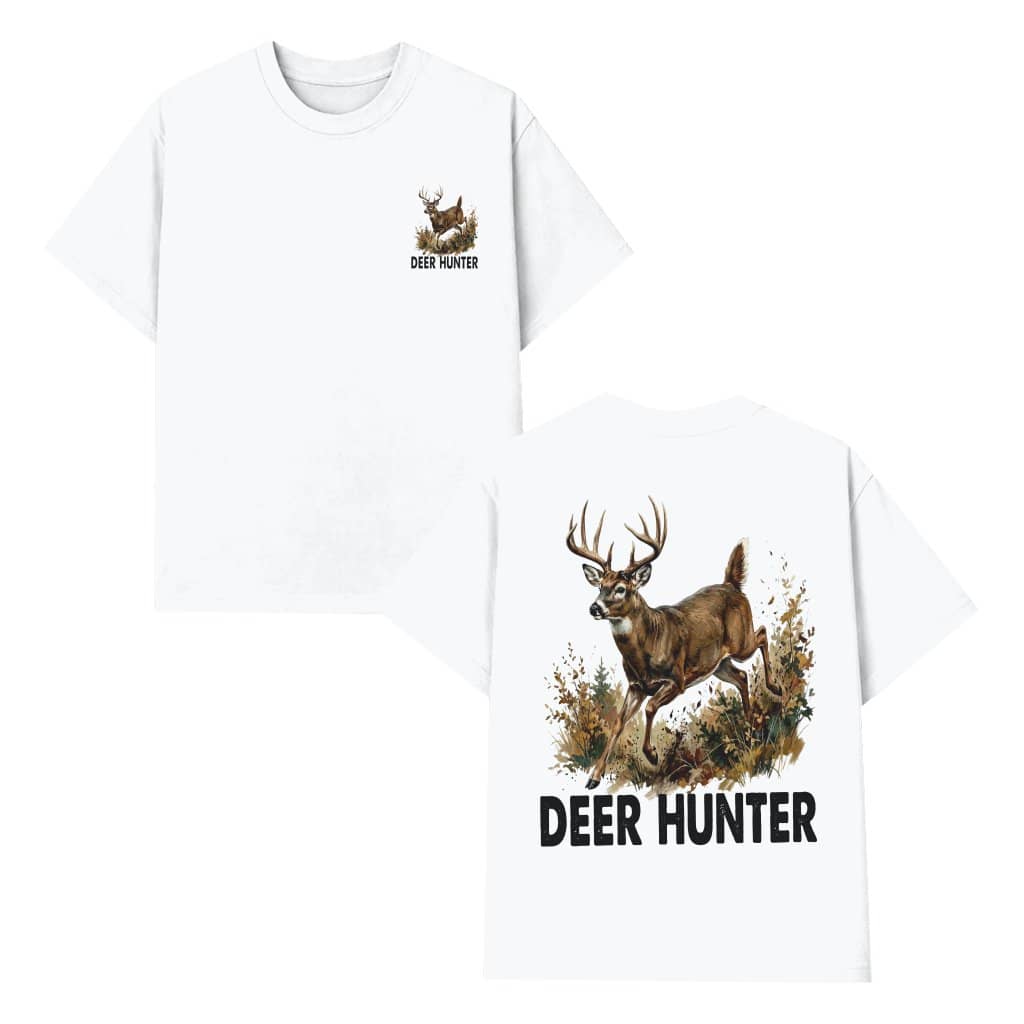 Vintage Deer Hunter T-Shirt - Cool Dad Hunting Gift for Him