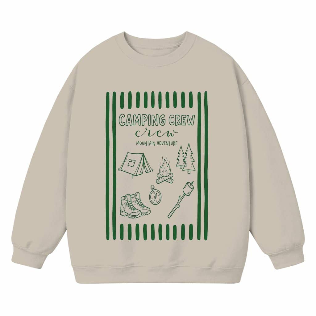 Camping Crew Mountain Adventure Sweatshirt - Ideal Gift for Hiking Lovers