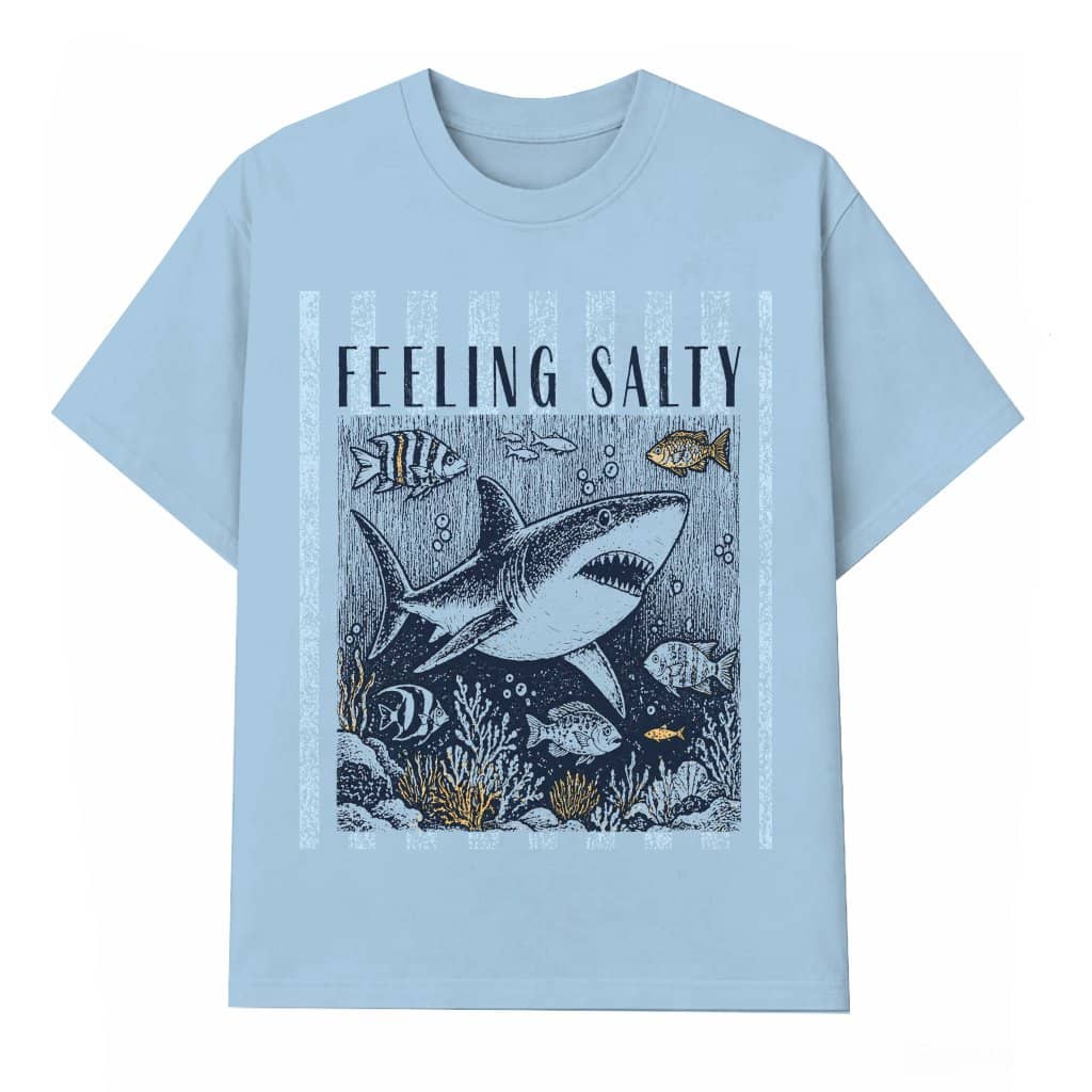 Retro Feeling Salty T-Shirt - Ocean Life Gift for Beach Lovers