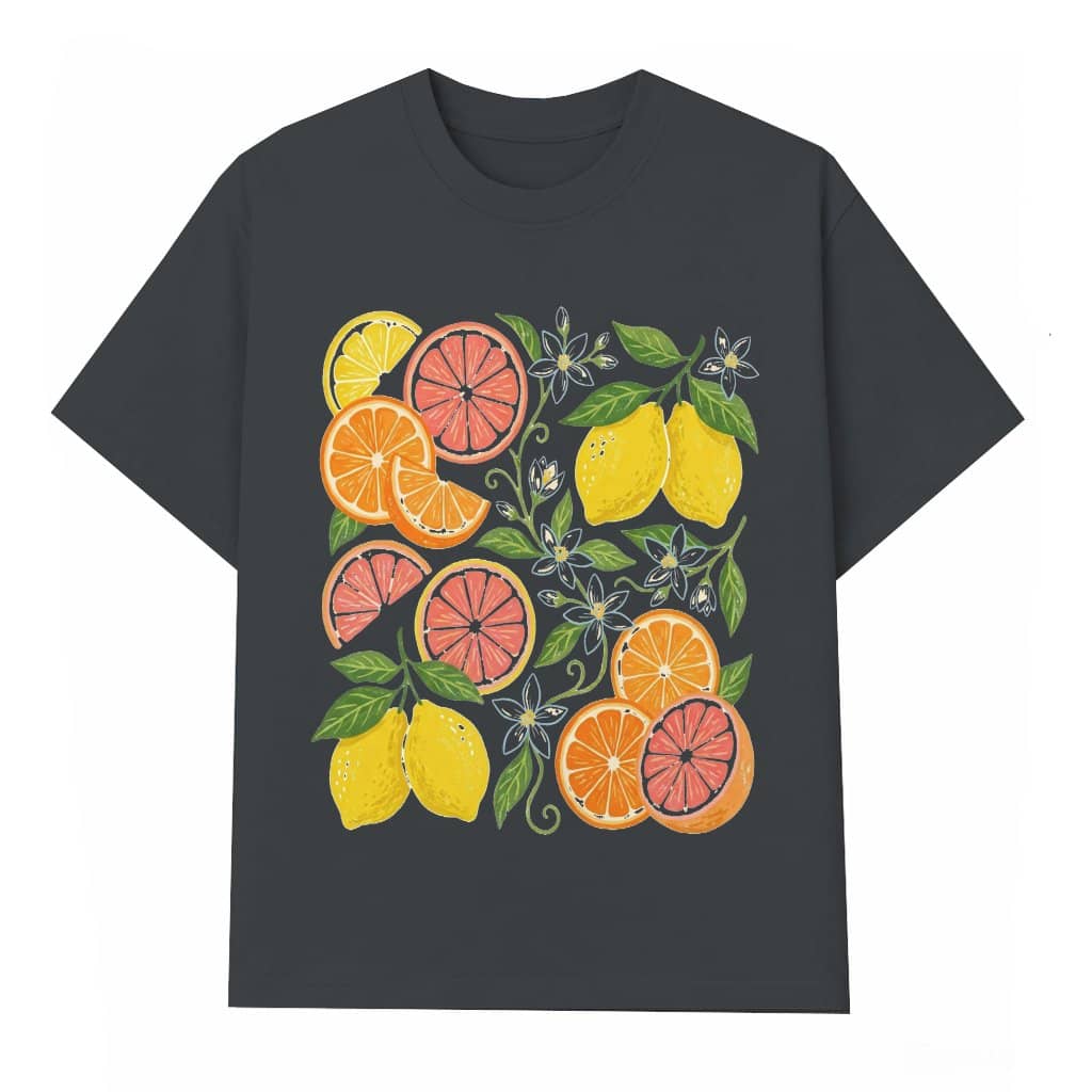 Preppy Lemon T-Shirt - Summer Fruits Gift for Her