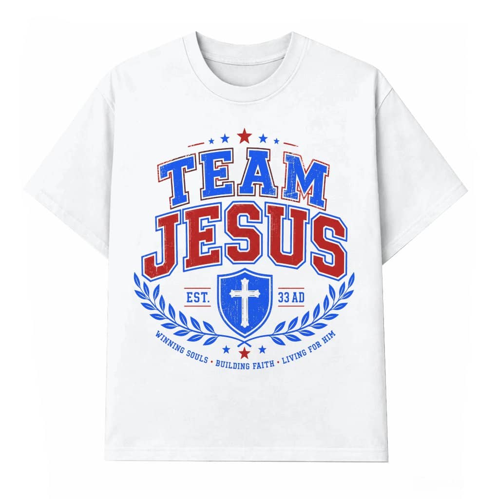 Retro Team Jesus T-Shirt - Christian Faith Gift for Him & Her