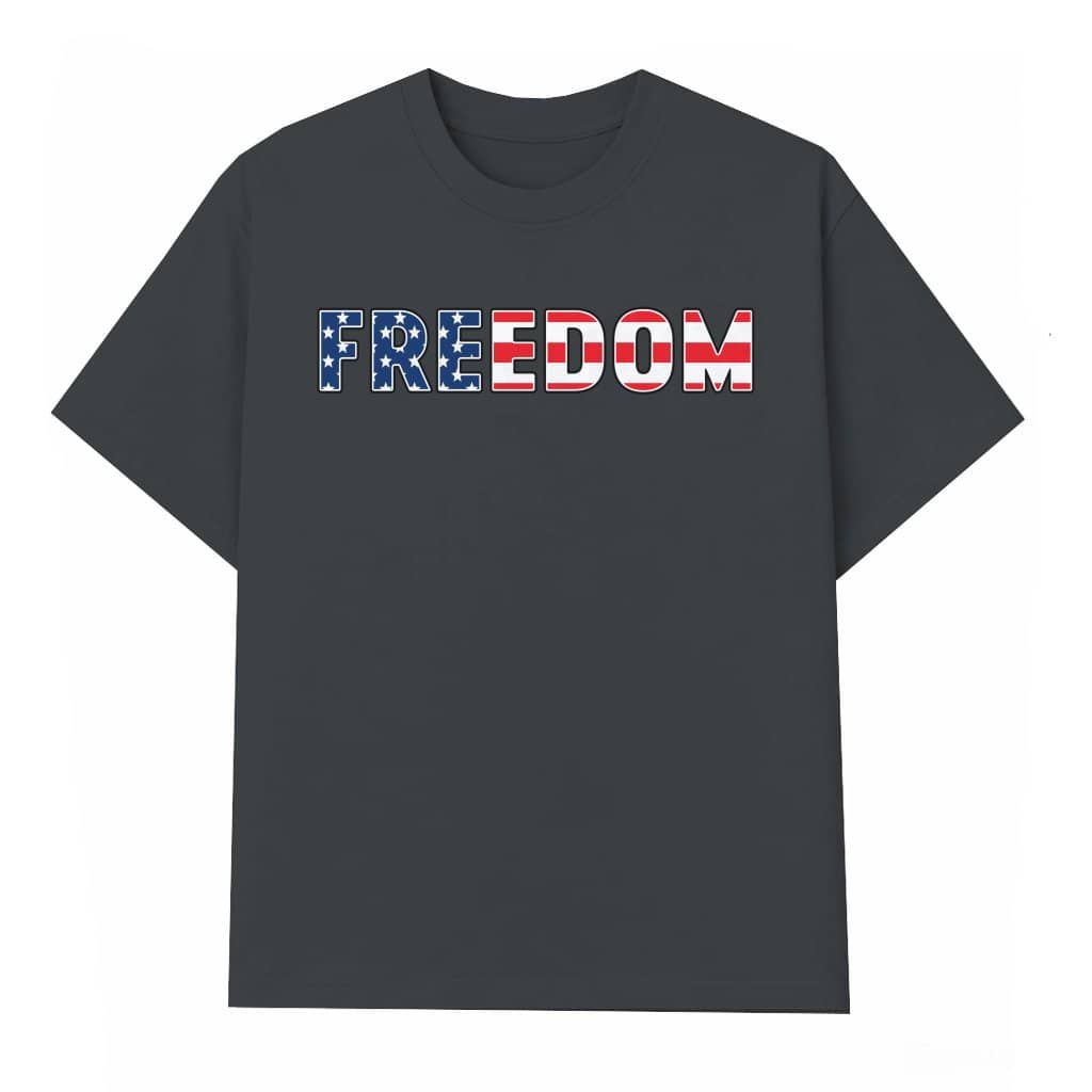 America Flag Freedom T-Shirt - Ideal 4th of July Gift for Him & Her