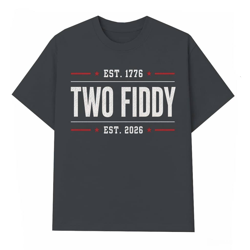 Vintage 1776 2026 Two Fiddy T-Shirt - Funny America 250 Years Gift for Him & Her