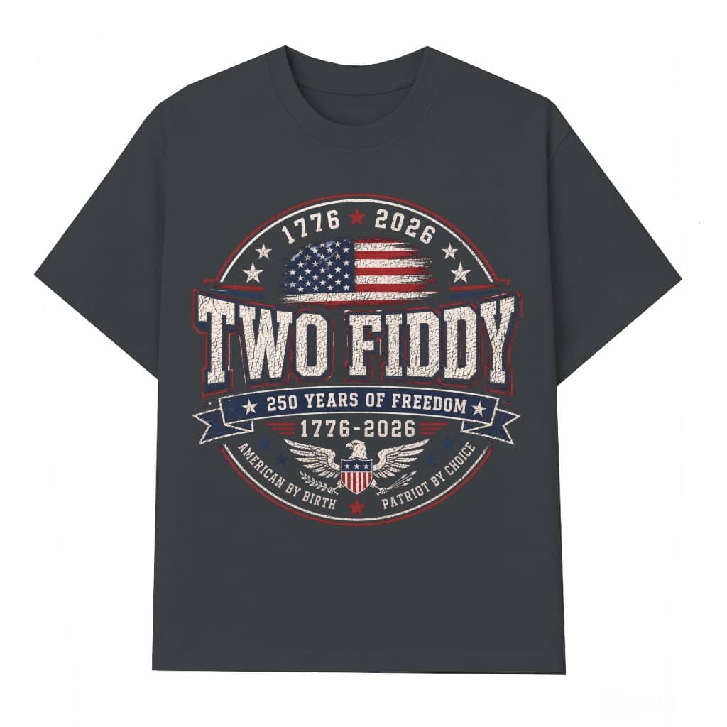 Vintage USA 4th of July Two Fiddy T-Shirt| America 250 Years Gift for men women