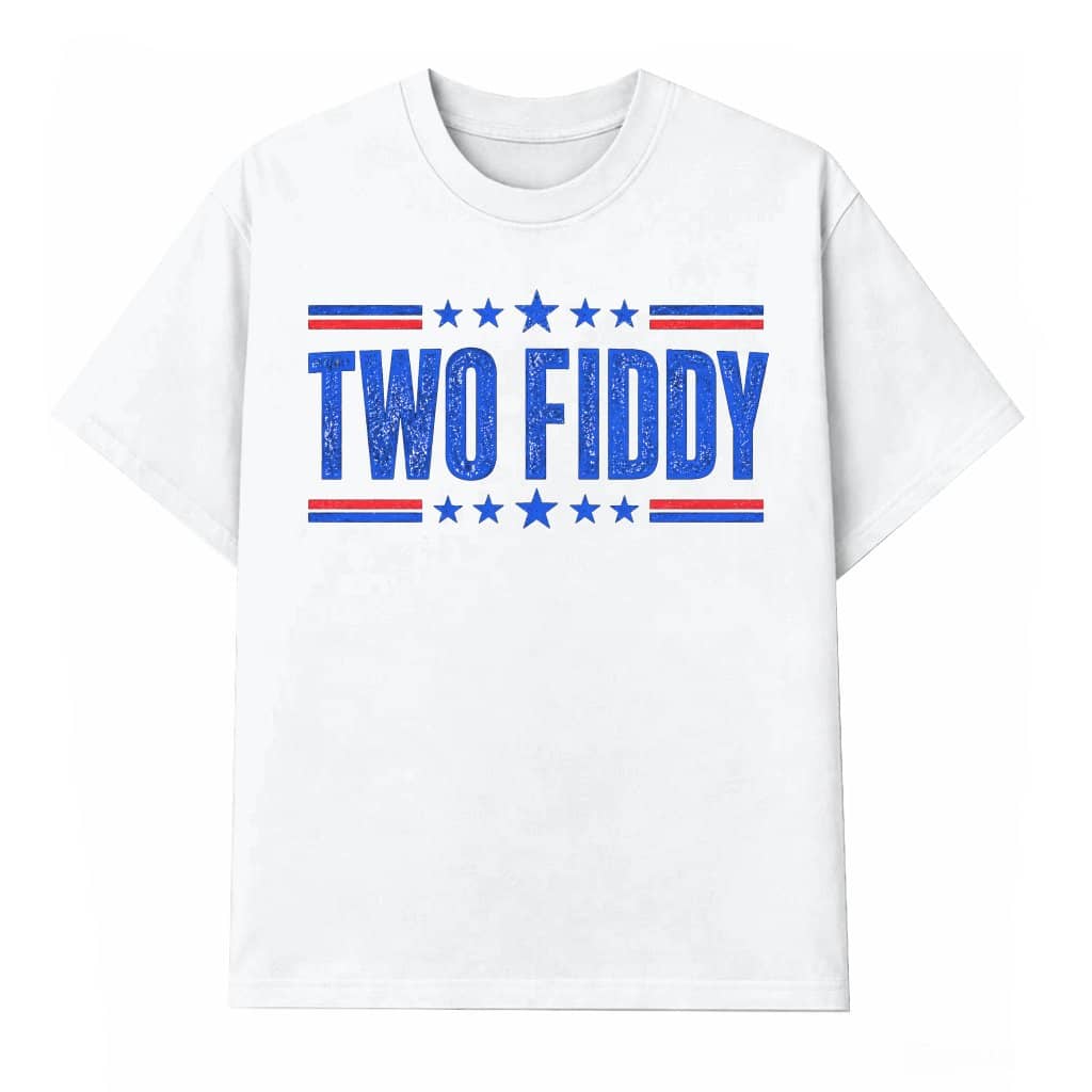 Retro USA Patriotic Two Fiddy T-Shirt| 250th Anniversary Gift for men women