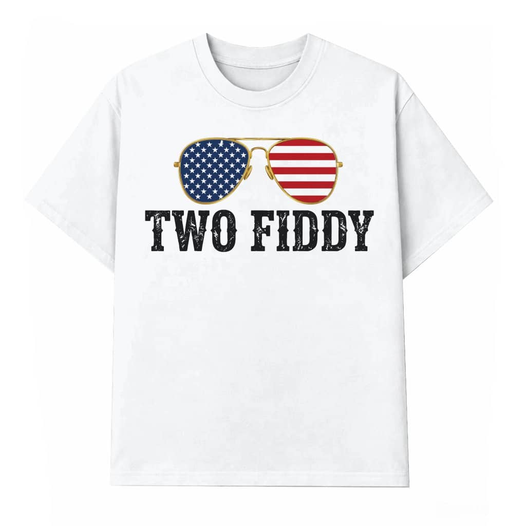 USA Flag Sunglasses Two Fiddy T-Shirt| America 250 Years of Freedom Gift for men women