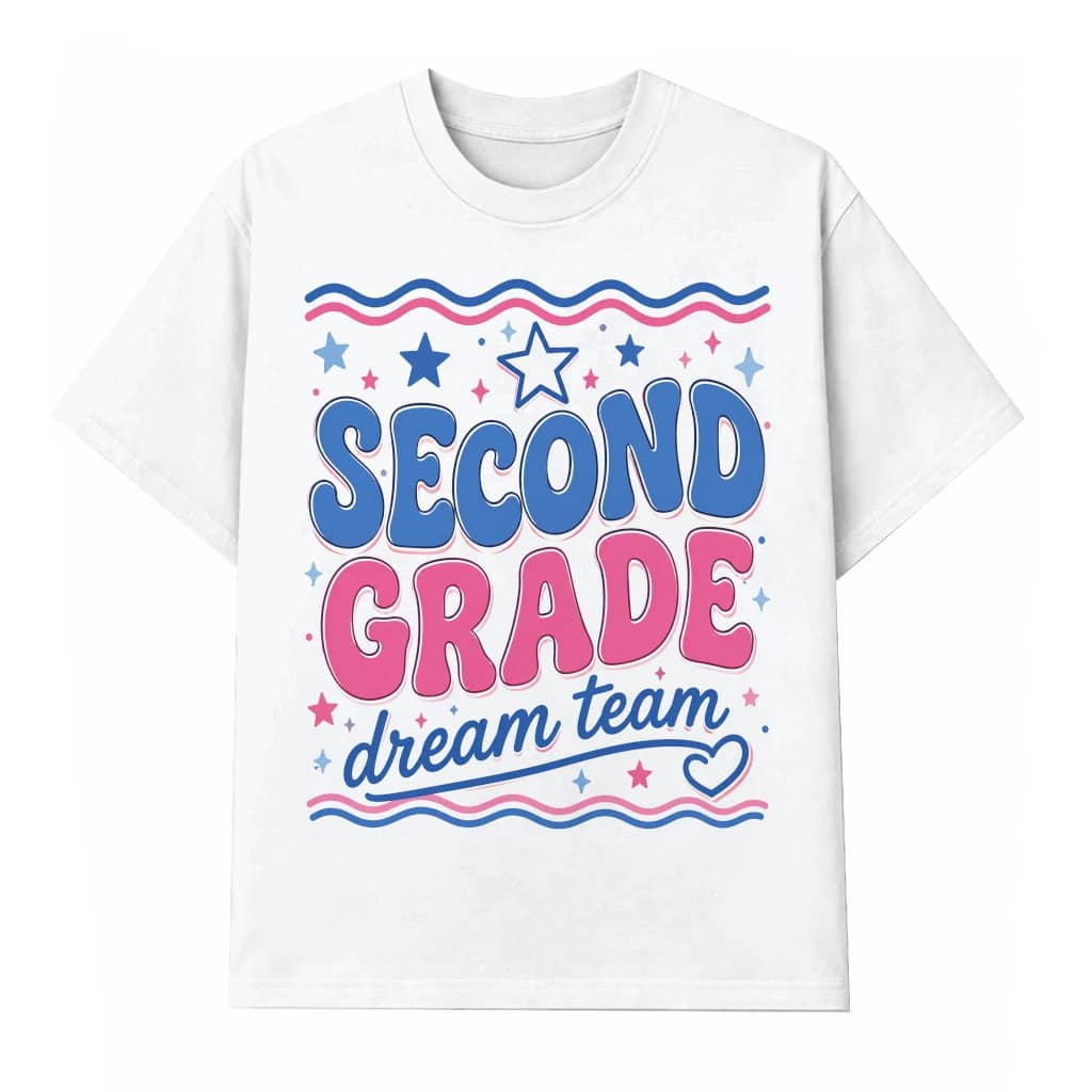 Funny Second Grade T-Shirt| Cute Back To School Gift for 2nd Grade Teacher Team