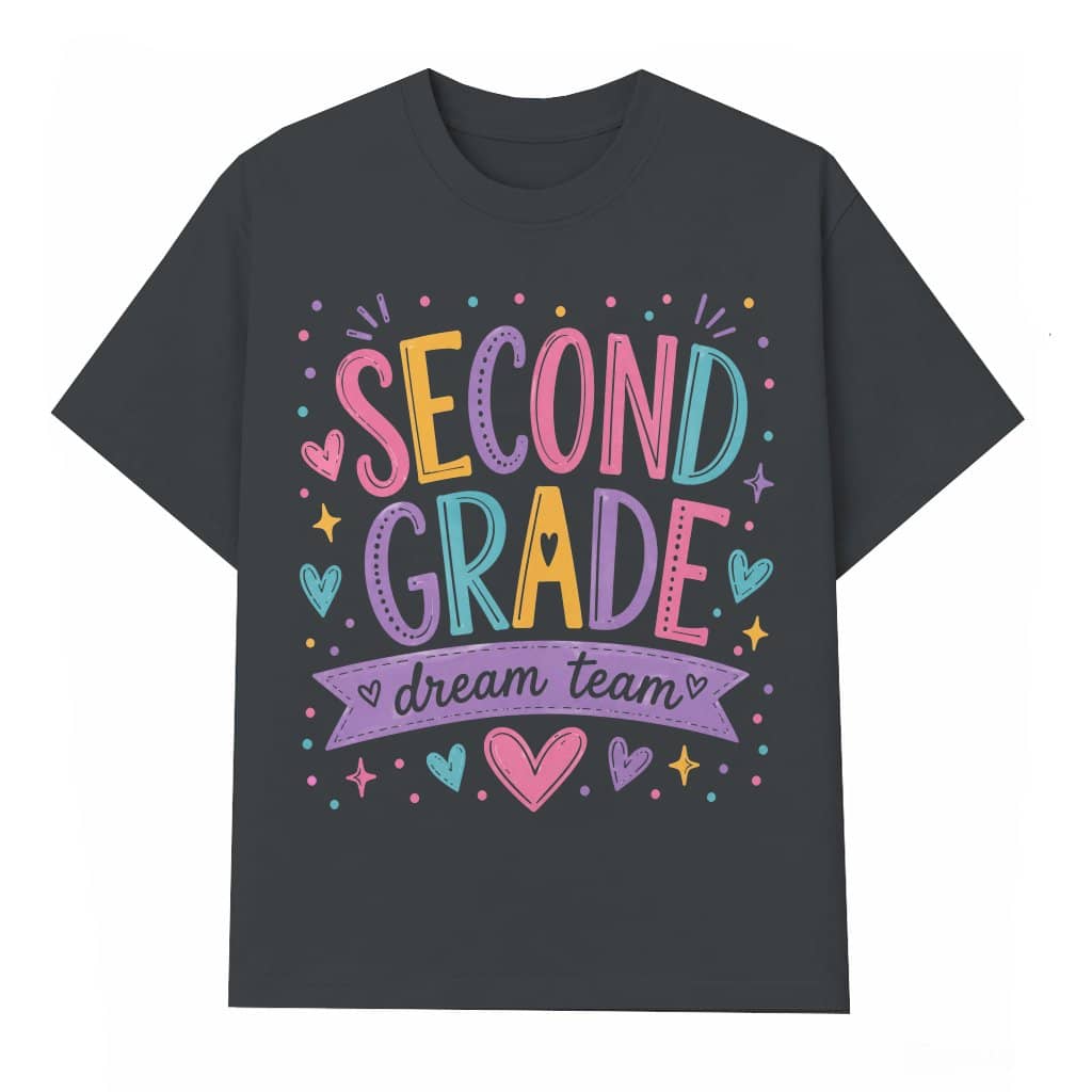 Trendy Second Grade T-Shirt- Cute Back To School Gift for Her