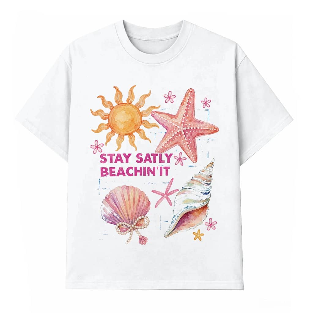 Stay Salty Beachin It Coastal Summer T-shirt| Cute Summer Outfit for women