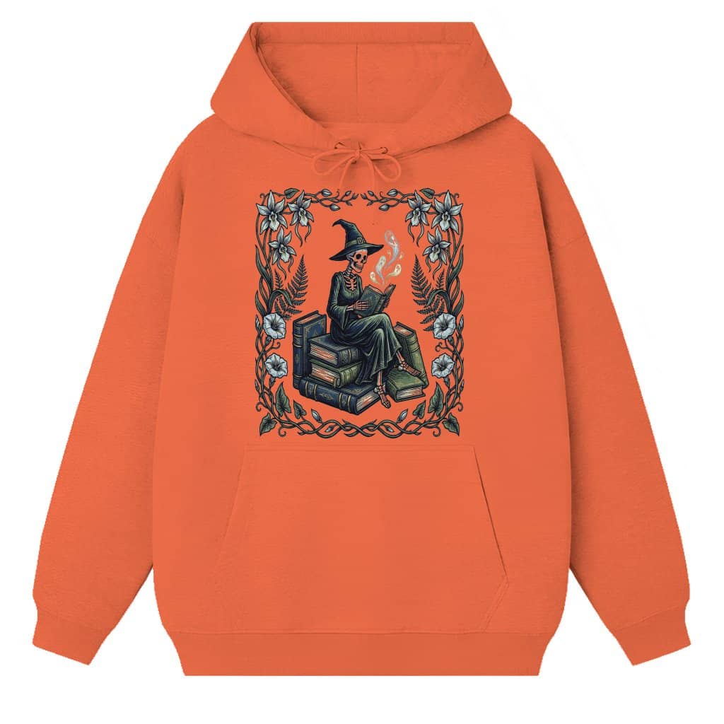 The Reader Bookish Funny Spooky Ghost Hoodie| Spooky Halloween Gift for Bookish Lovers