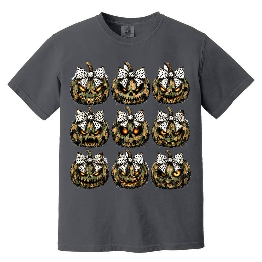 Comfort Colors Spooky Jack O Lantern Shirt| Creepy Pumpkin Halloween Gift for Her