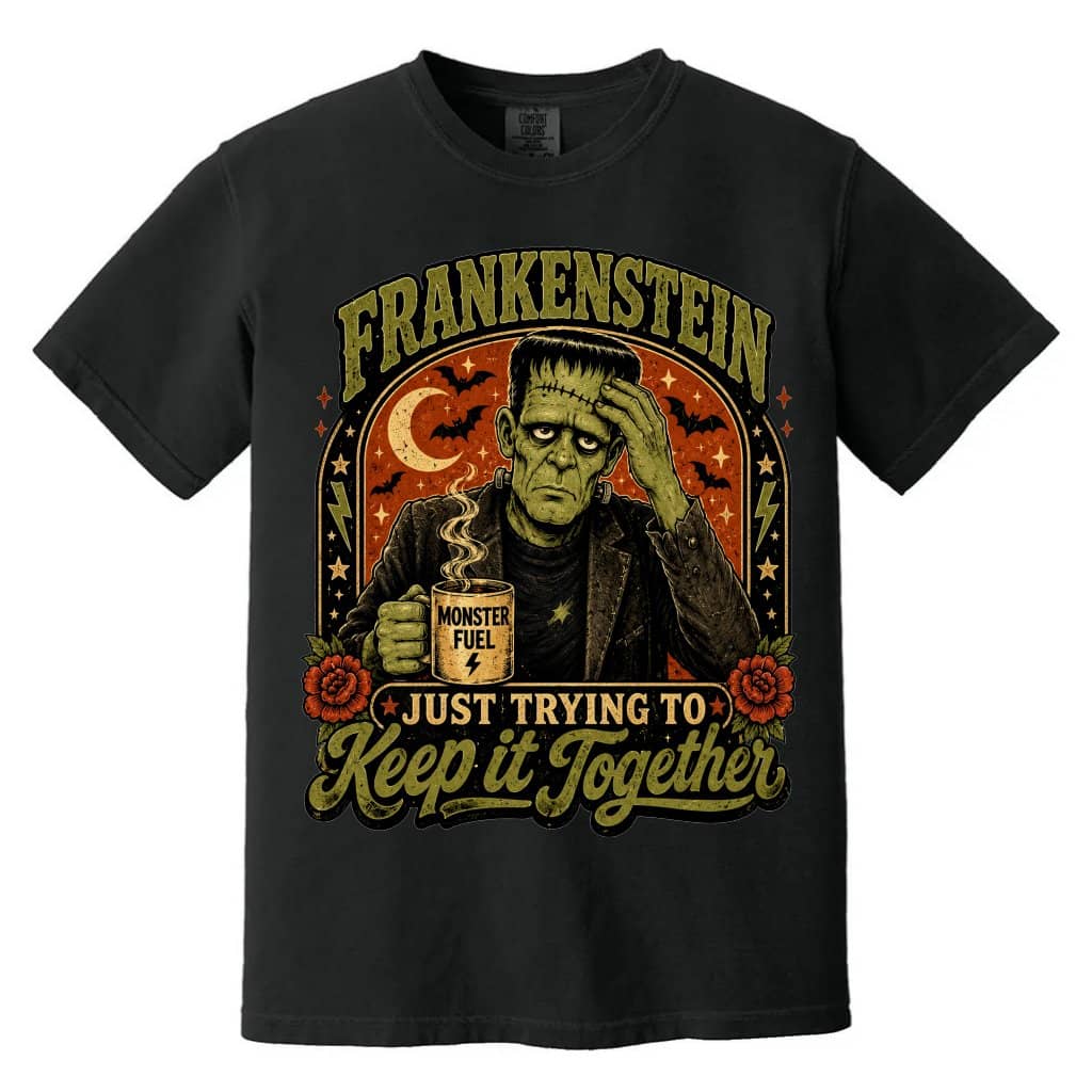 Comfort Colors Vintage Halloween Monster Shirt| Funny Halloween Gift for Horror Movie Fans