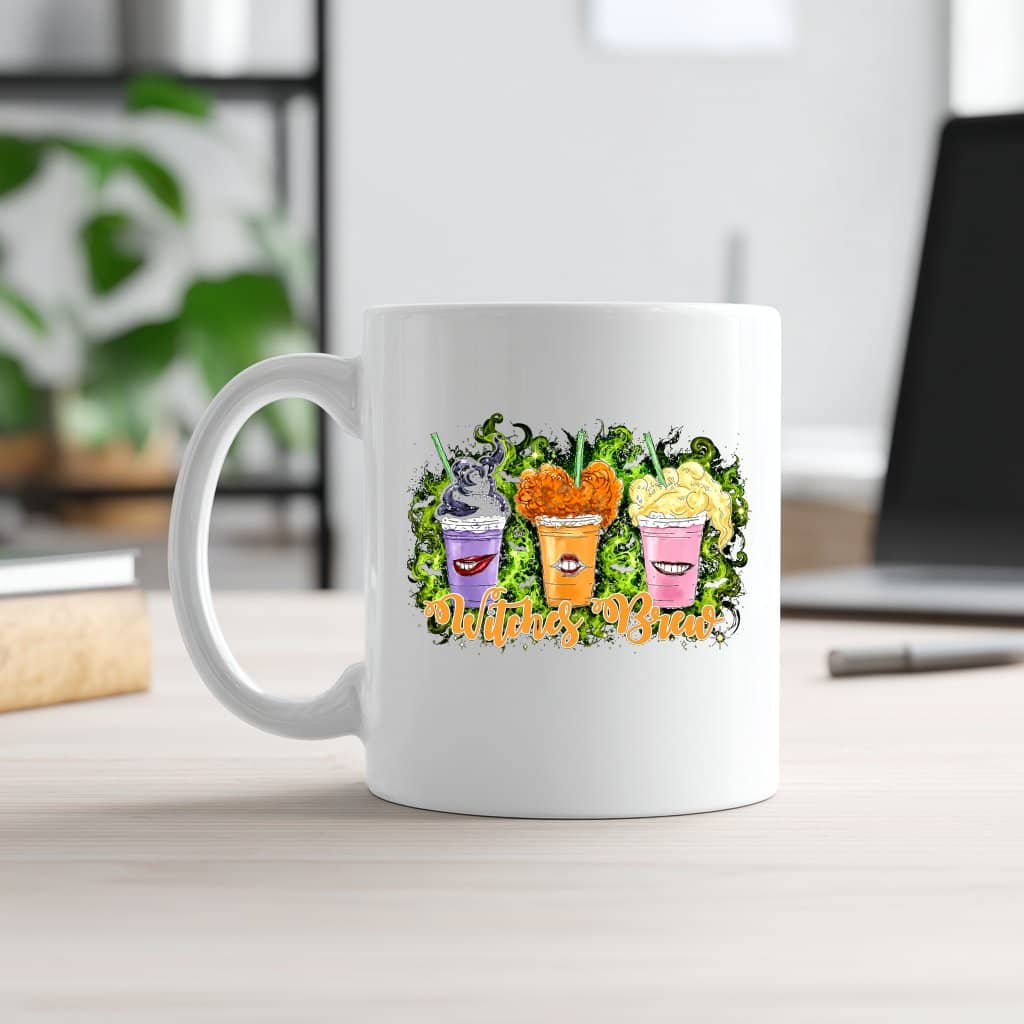 Hocus Pocus Halloween Witches Brew White Mug| Funny Halloween Gift for Her