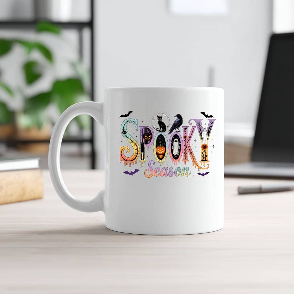 Cute Spooky Season Halloween Coffee Mug| Funny Halloween Gift for women
