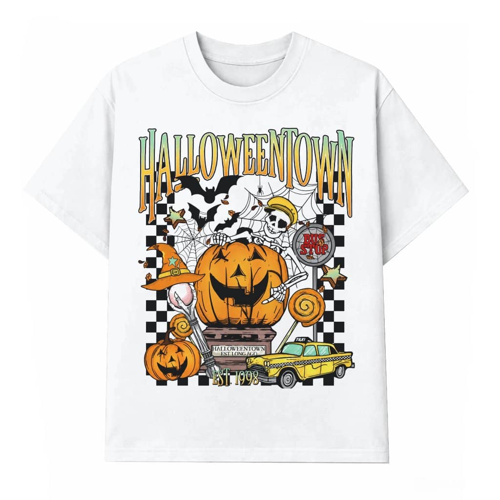 Funny Halloween Town T-shirt| Cute Pumpkin Halloween Gift for men & women