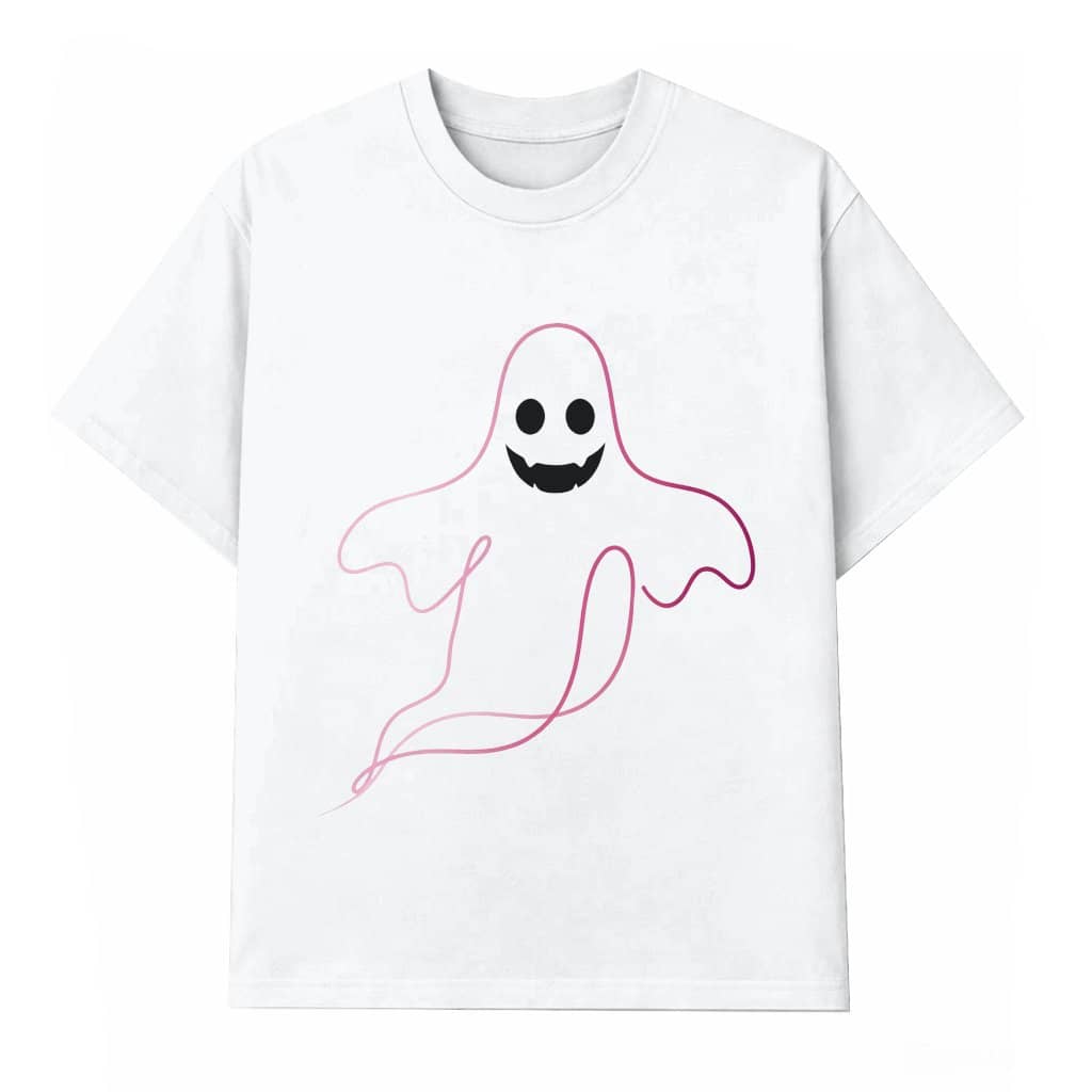Funny Pink Halloween Ghost T-shirt | Cute Breast Cancer Awareness Gift for Her