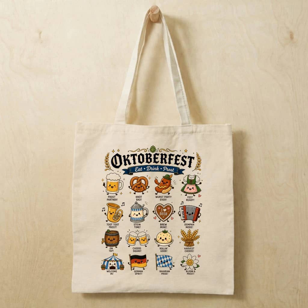 Oktoberfest Beer Tote Bag | German Festival Oktoberfest Gift for Beer Lovers