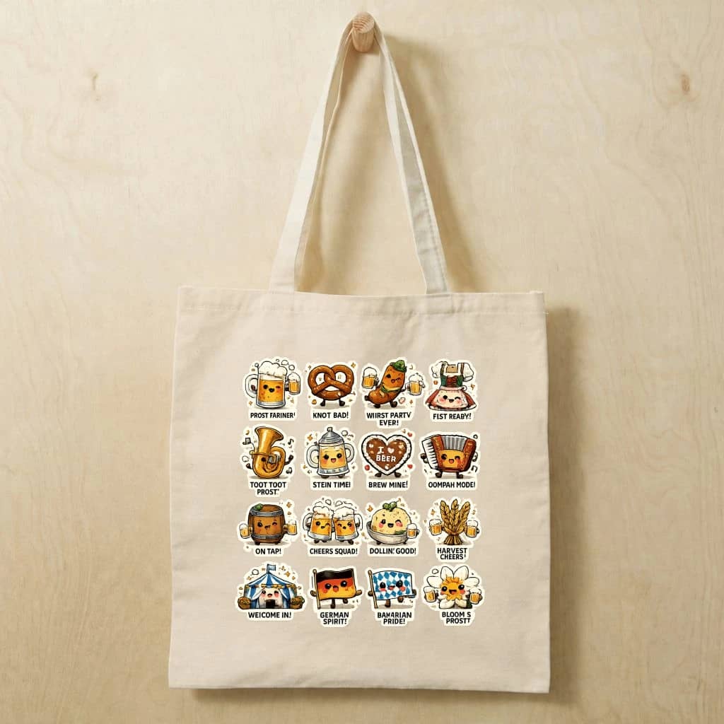 German Beer Festival Oktoberfest Tote Bag| Funny Oktoberfest Gift for Beer Lovers