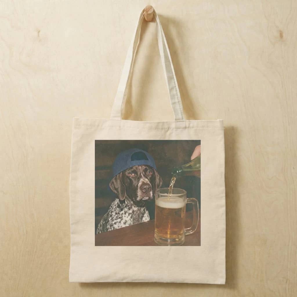 German Shorthaired Pointer Oktoberfest Beer Tote Bag | Funny Oktoberfest Dog Gift for Her