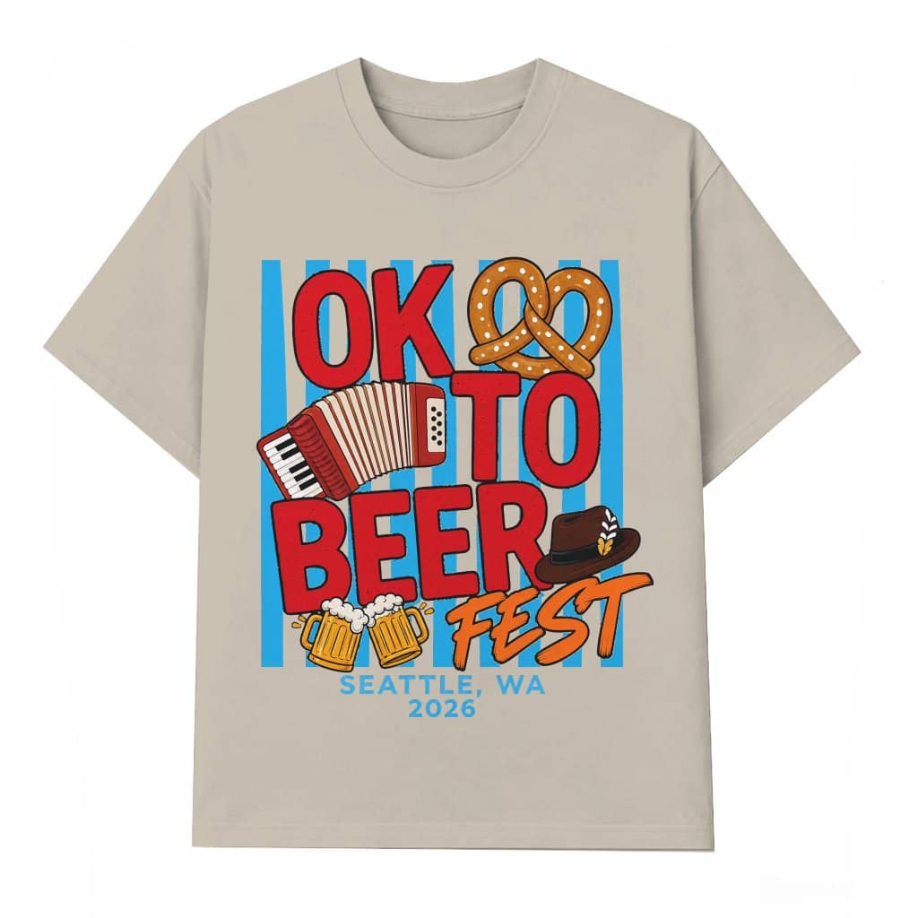 Ok To Beer Fest Funny Oktoberfest 2026 T-shirt | Ideal Gift for Beer Drinking Lovers