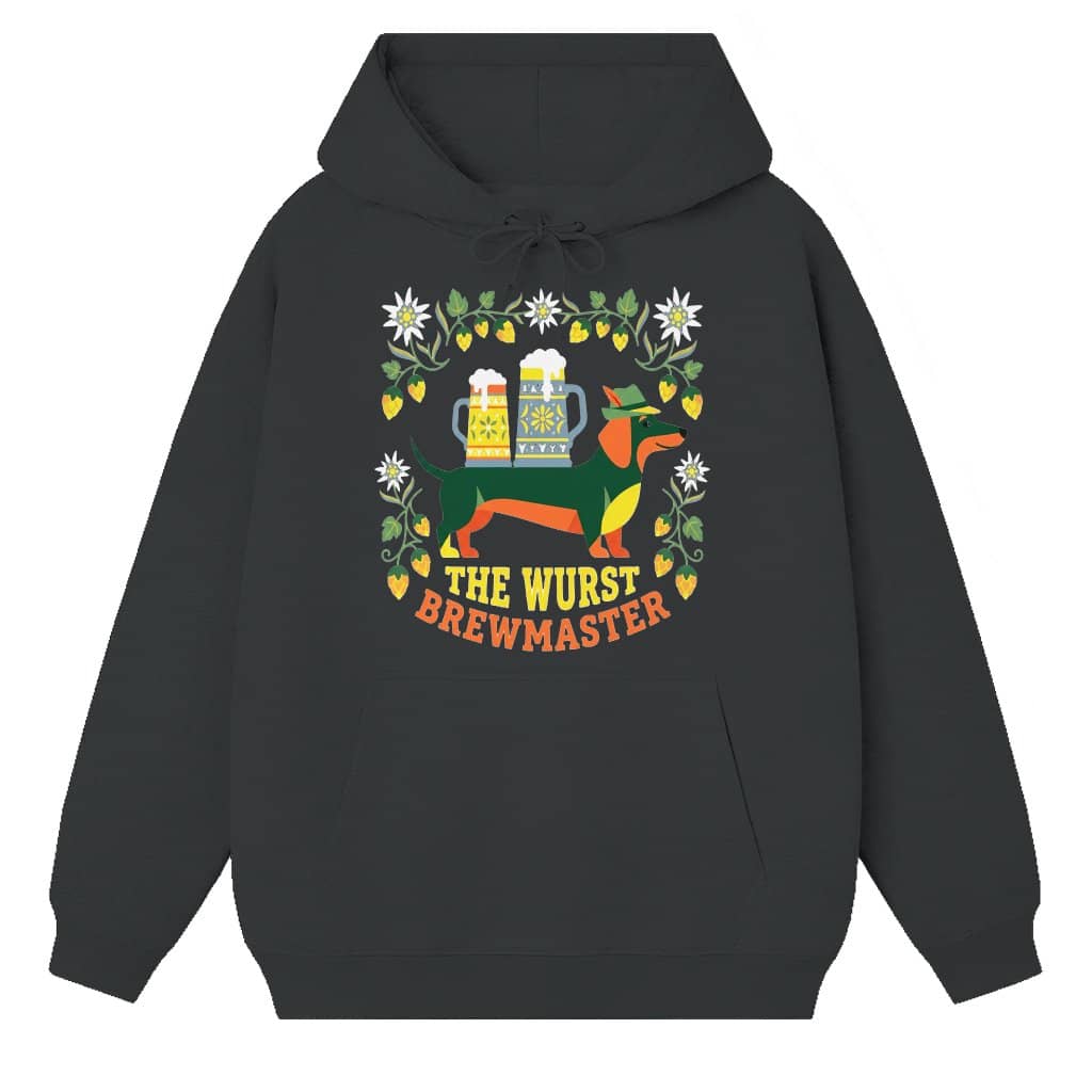 The Wurst Brewmaster Dachshund Oktoberfest Hoodie | Funny German Oktoberfest Gift for Beer Lovers