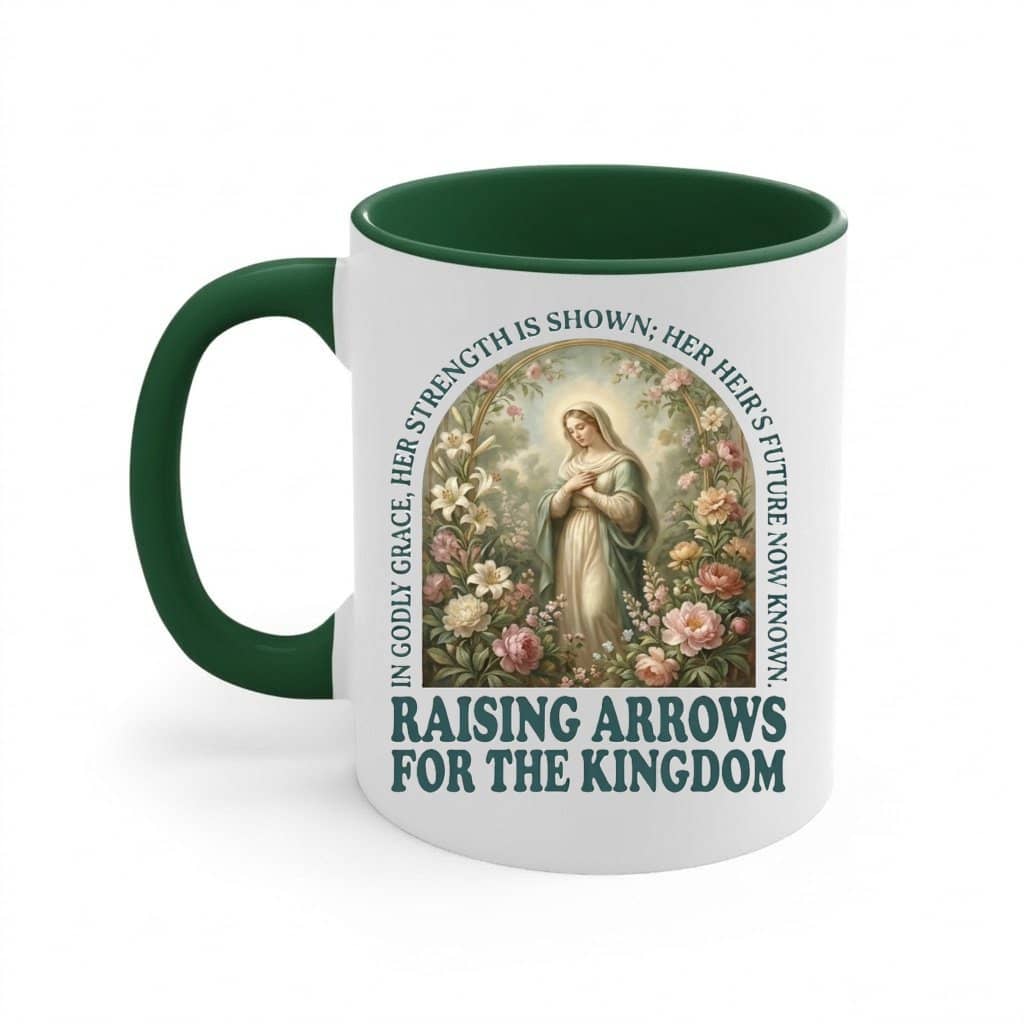 Raising Arrows for the Kingdom Accent Mug – Religious Scripture Gift for Mama