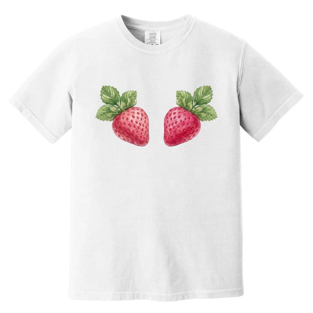 Comfort Colors Funny Strawberry Shirt - Premium Soft Cottagecore Berry Tee