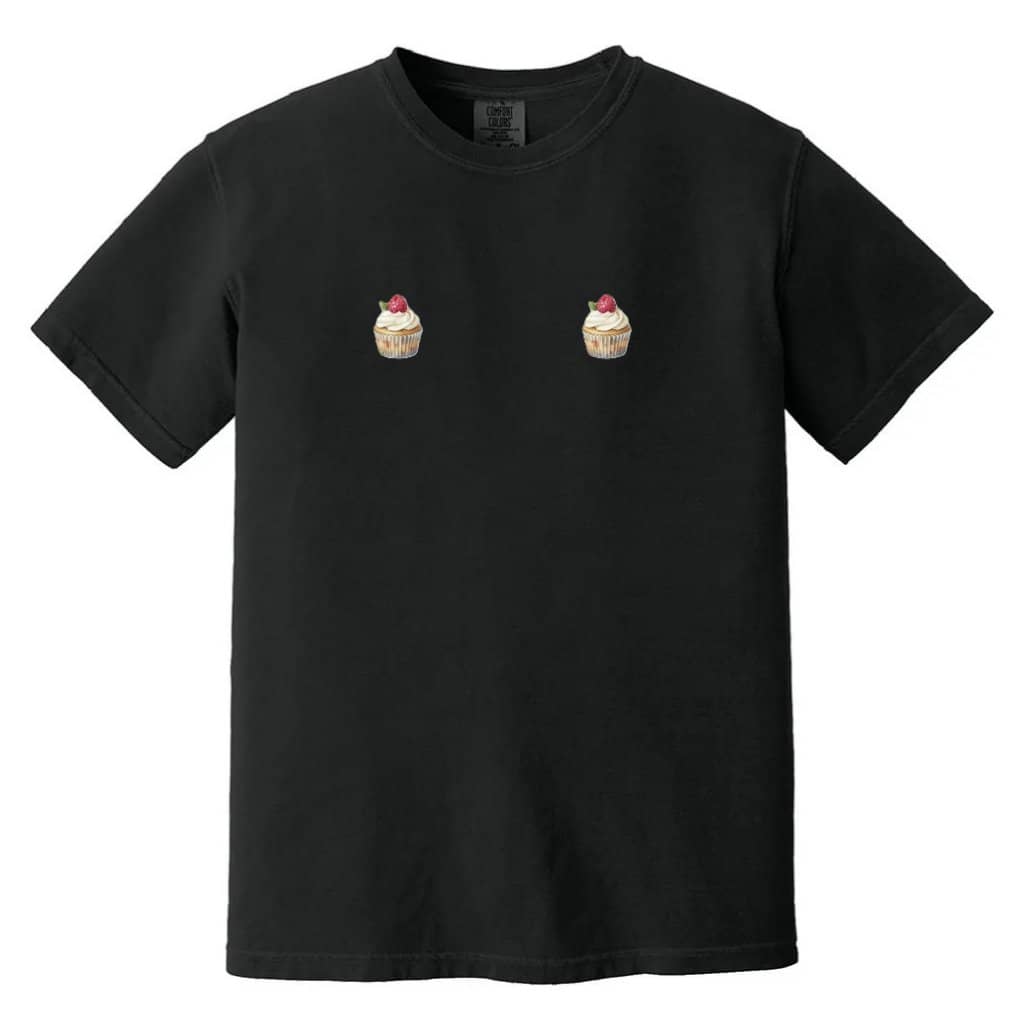 Comfort Colors Funny Cupcake T-Shirt - Soft Novelty Baking Tee