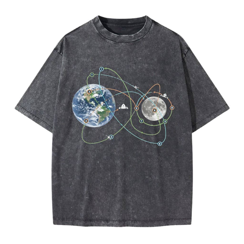 Artemis II 2026 Moon Mission Wash Tee – Gift for Science Lover Space Exploration