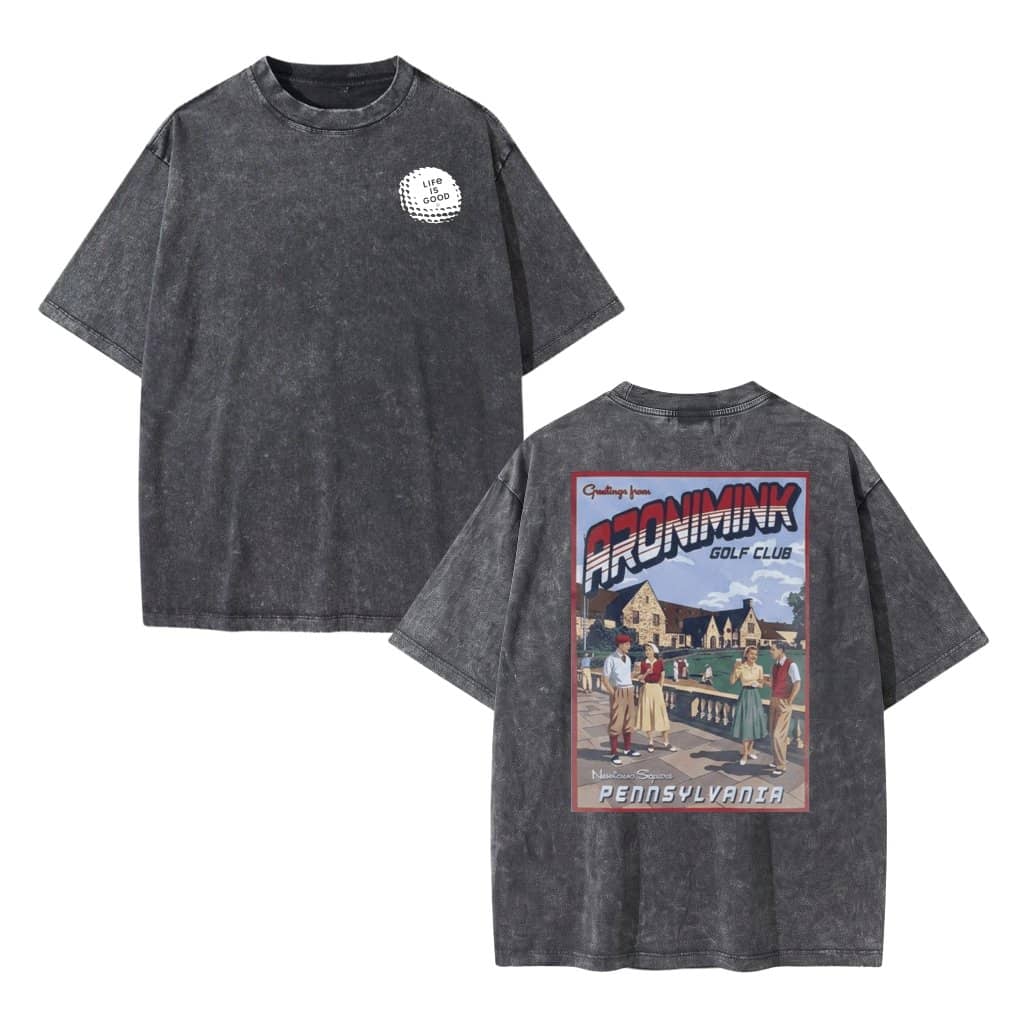 2026 Golf Tour Wash Tee – Golf Gift for Lover Vintage Retro Graphic