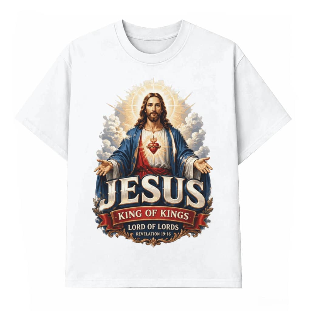 Classic Jesus Cross Graphic Tee – Christian Faith Gift for Believers, Vintage Religious Design
