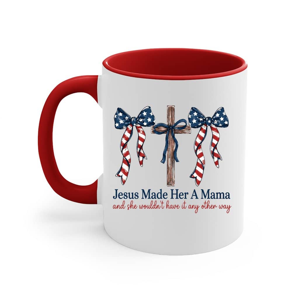 Christian Camo Mama Accent Mug – Jesus Made Me A Mama Gift, Duck Mom