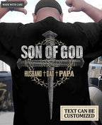 Son Of God Personalized Tshirt for Father's day
