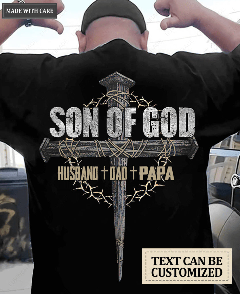 Son Of God Personalized Tshirt for Father's day