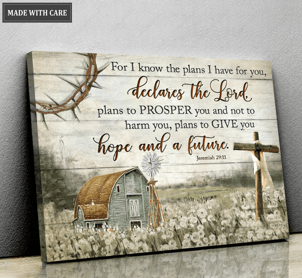 For I Know the Plans I Have For You Wall Art