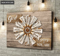 God Says You Are Windmill Wall Art