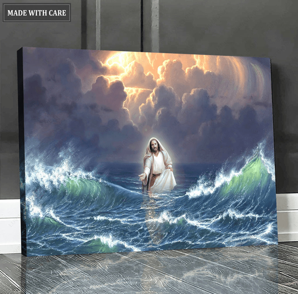 Jesus Walked On The Water Wall Art