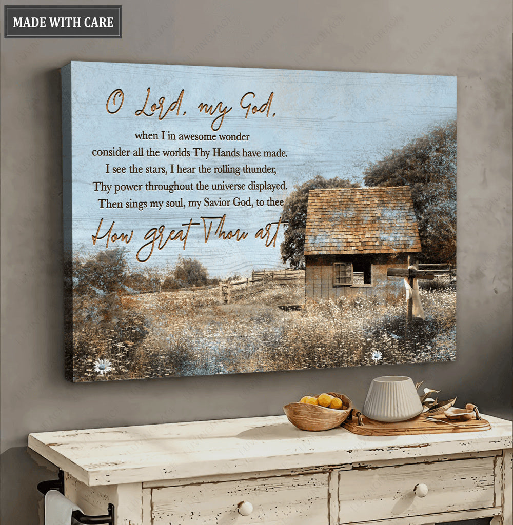 O Lord, My God Wall Art