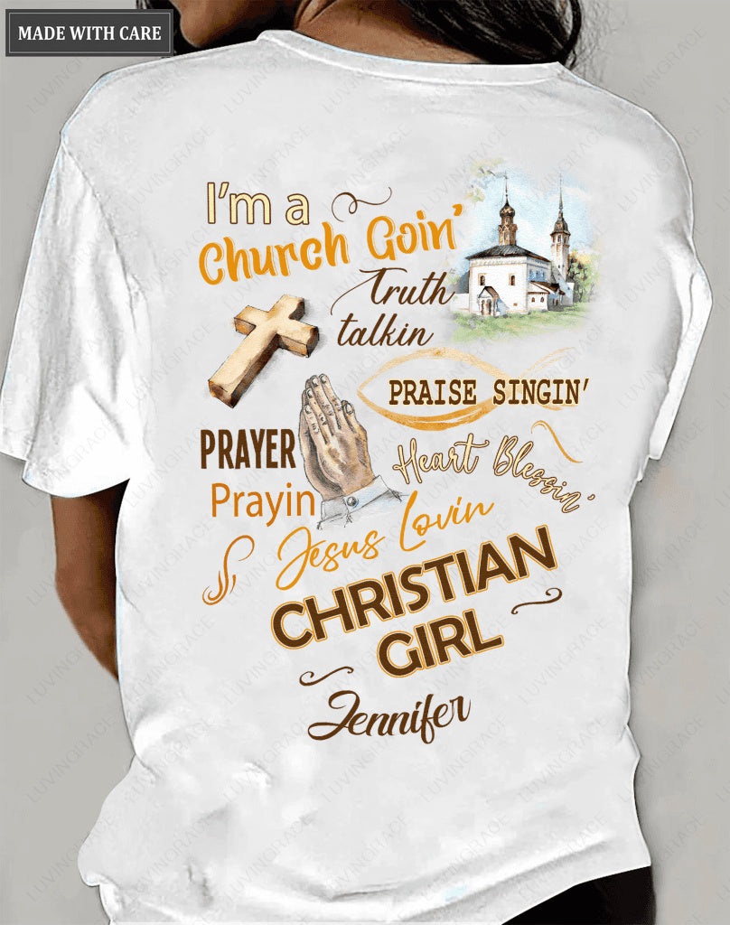 Personalized Church Girl Tshirt