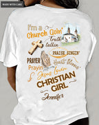 Personalized Church Girl Tshirt