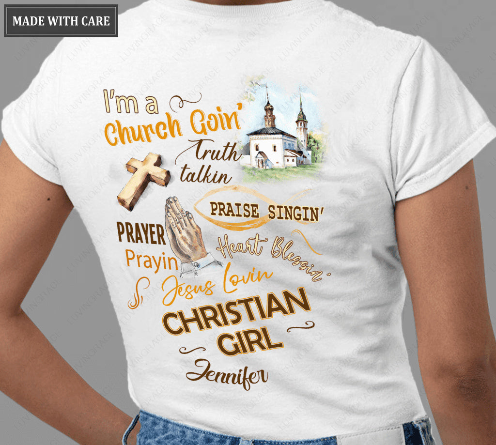 Personalized Church Girl Tshirt
