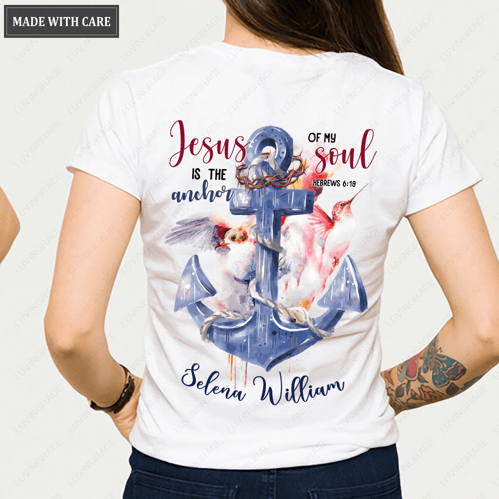 Personalized Jesus Anchor Of My Soul Tshirt